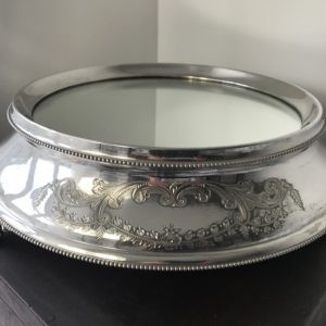 1930`s Silver Plated Wedding Cake Stand 11” Lancashire Vintage China Hire