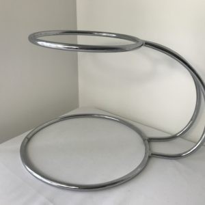 Two Tier Loop Cake Stand hire